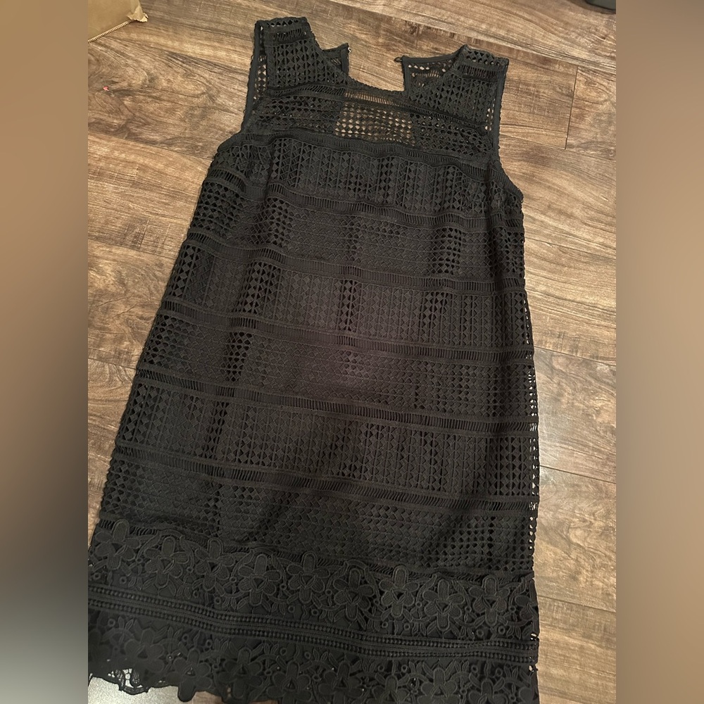 Abercrombie & Fitch Black Embellished Cut-Out Sheath Dress